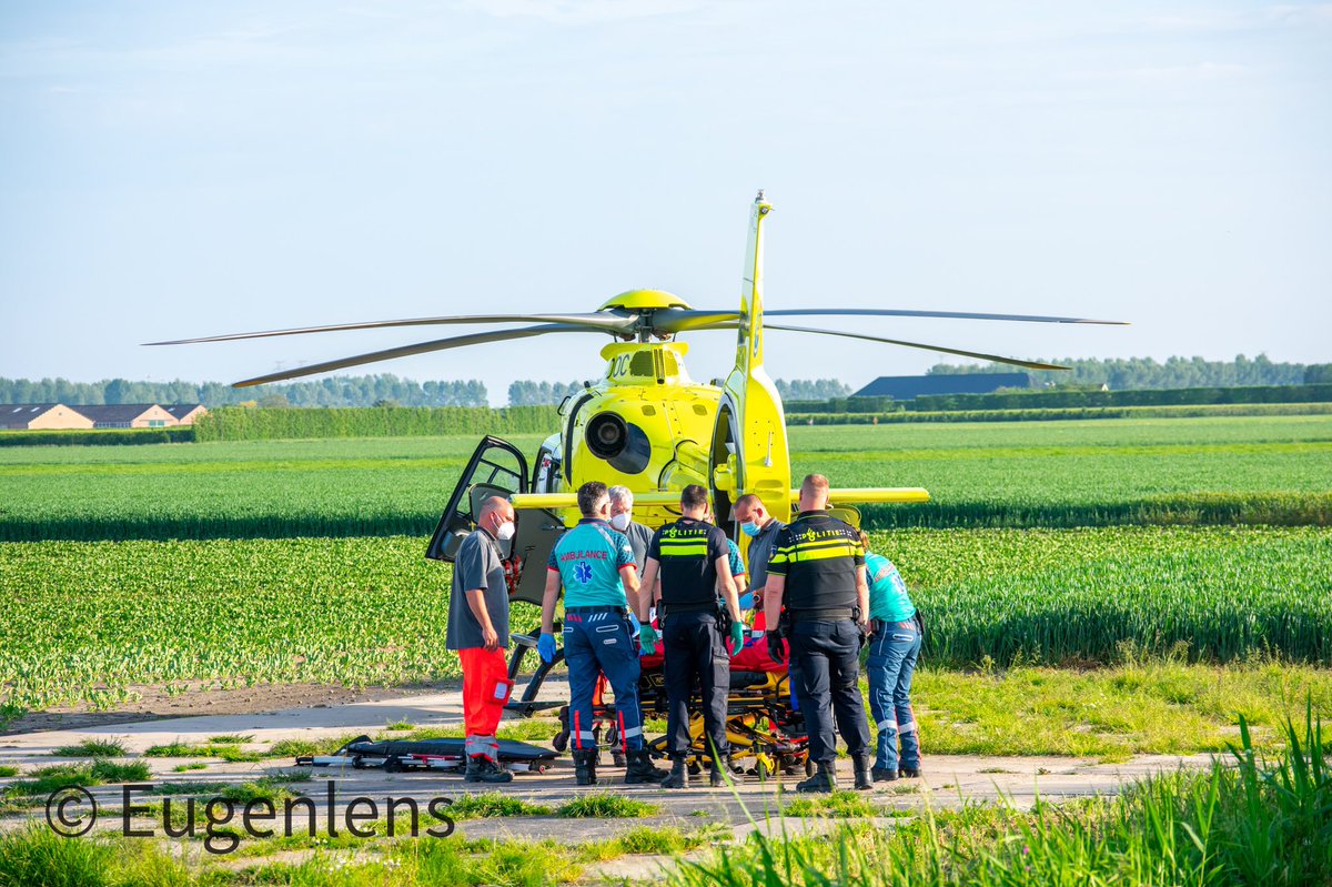 Melding ambulance Gildeweg Vlissingen inzake traumahelikopter