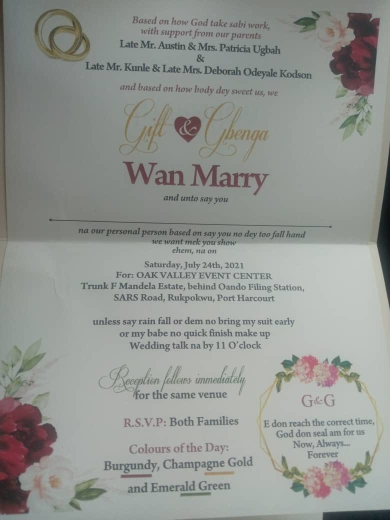 bossladydicta's tweet photo. So my Baby girl sent her Invitation Card and it’s in pidgin....I’m screaming!! 😂😂😂 

Only in PH!!🙌🙌😂 https://t.co/ZyHfDbCcMF
