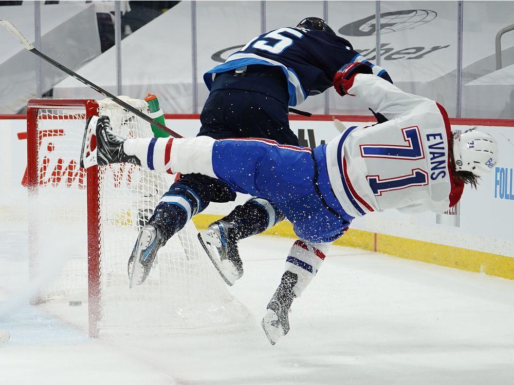 Jets' Scheifele faces hearing for hit on Canadiens' Jake Evans