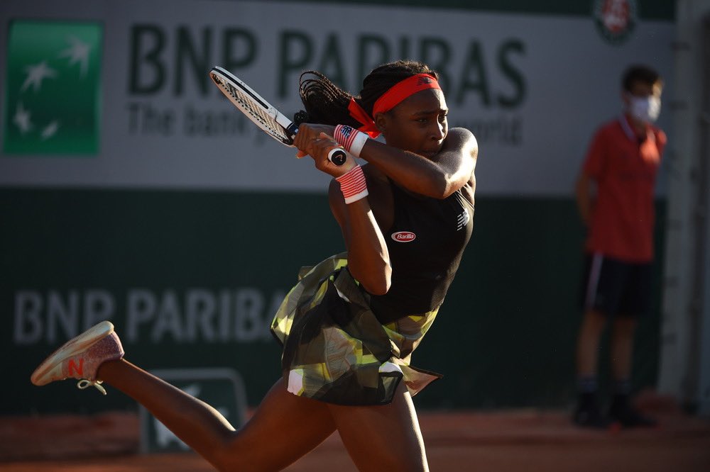 CocoGauff's tweet photo. round 1💪🏾✅ https://t.co/pQCYkKlm0U