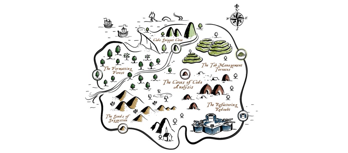 redgate's tweet image. There's plenty of buried treasure in #SQLPrompt for the busy #fullstack programmer. You just need to know where to look.
Click ow.ly/eYo850CqO4U to explore our interactive map and discover what's hidden in the Caves of Code Analysis.