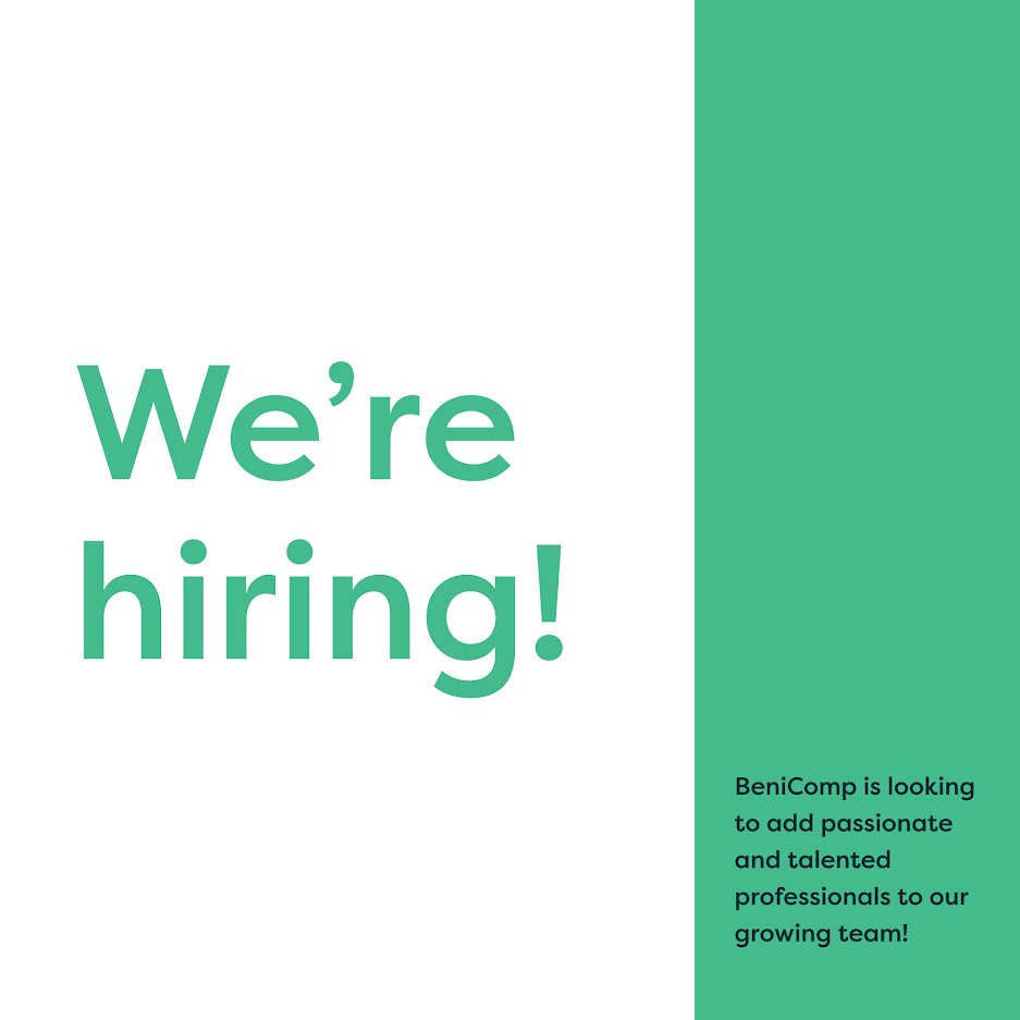 BeniComp is #hiring! More info here: benicomp.com/contact/job-op… 

#job #newjob #career #newhire #JobOpening
