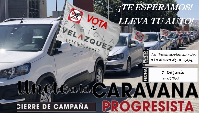 AlmaFabiolaVel2's tweet photo. Amigas y amigos los invito que sean parte de la caravana que se llevará acabo el día de mañana a las 3:30 pm. El punto de concentración será en la  Av. Panamericana S/N a la altura de la UAQ. Recordemos que #VamosASanarAPedroEscobedo https://t.co/fy1Igk1c9R