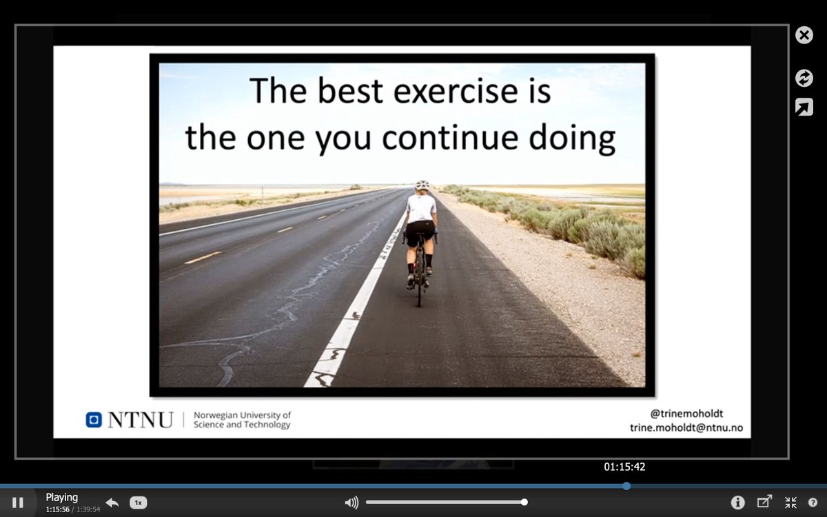 HIIT & Reproductive Health: What we Know. Congratulation @trinemoholdt! Unusual interesting topic at #ACSM21 on demand.