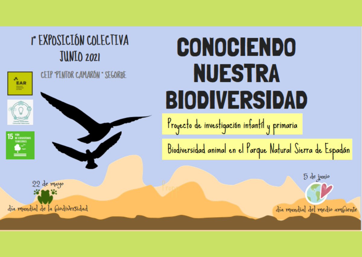 Treballems els #ODS als nostres centres  #Setmanadelmediambient #5dejuny 
<a href="/xcentresostcv/">Centres Sostenibles de la Comunitat Valenciana</a> <a href="/esenred21/">ESenRED</a>