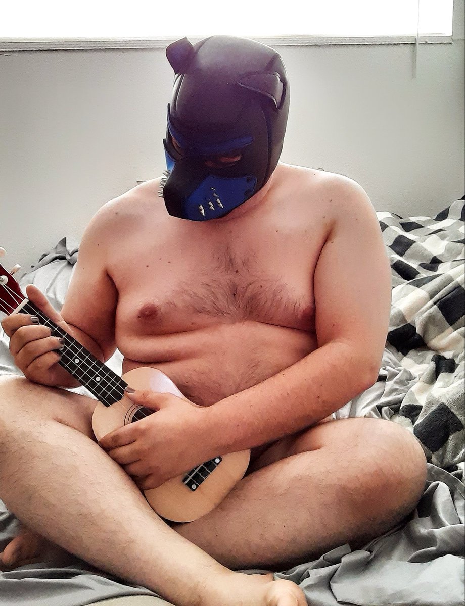 error_the_pup's tweet photo. So I've decided to do something crazy... I'm teaching myself to play the ukulele. Have I played an instrument of any kind since middle school. No. But I've already wanted to learn so now I will.
#pupplay #puppyplay #pupgear #gaypup #gaypuppy #humanpup #musicalpup https://t.co/QoN8u9sOUN