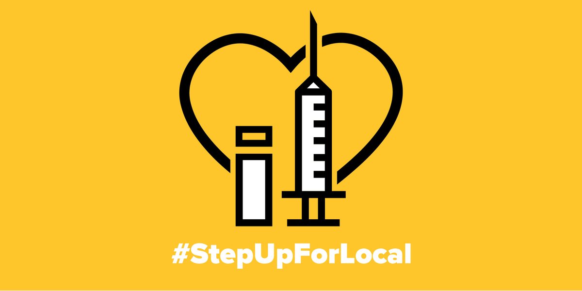 StepUpForLocal's tweet photo. With many Canadians choosing to receive vaccines across the country, there are thousands of people to thank for a smooth rollout.
 
Shoutout to all healthcare workers and volunteers. None of this would have been possible without your selflessness 💛 
 
#StepUpForLocal https://t.co/hwDjZde7Ue