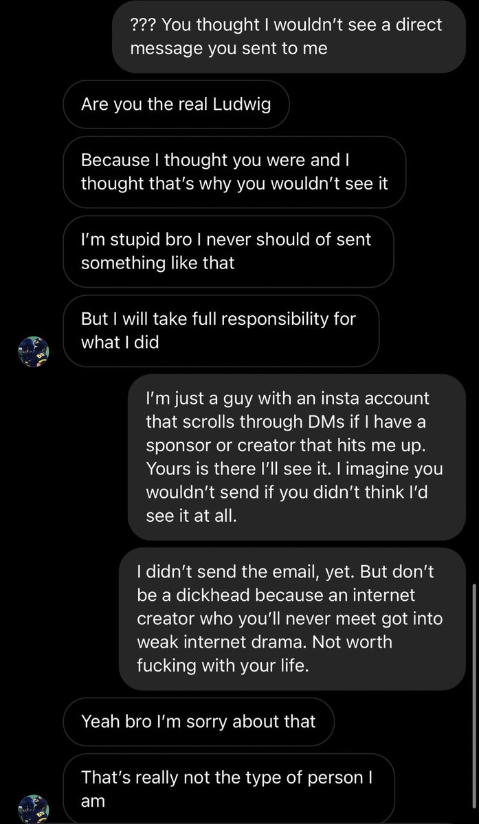 LudwigAhgren's tweet image. An Adin Ross fan DMd me and said he’d kill me and attack QT so I found his high school and wrote an email to his principal

I decided not to send it but to anyone who’s this invested in a streamer

don’t ruin your life over an online creator who doesn’t know you or care about you