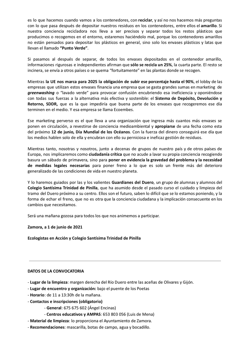 EeaZamora's tweet photo. Ya están abiertas las inscripciones para esta acción reivindicativa. En la versión de los medios del comunicado que les hemos hemos mandado desaparece mágicamente el nombre de uno de los causantes principales del problema. ¿Lo adivinas? https://t.co/rxKA1x7Kfg