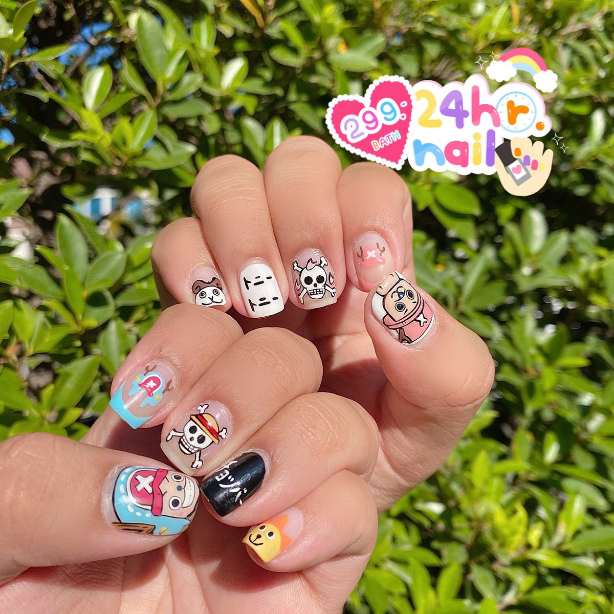 24hrnails's tweet photo. IG:24hr.nail✨☁️ รับทำนอกสถานที่จ้าหรือรับทำเล็บปลอม
โปรทำเล็บปลอมราคา 169.-บาท 3ชิ้นส่งฟรี ‼️
โปรทำเล็บจริงราคา  299.-บาท เท่านั่น ‼️ [กทม.เพชรเกษม-พระราม2]
#ONEPIECE #onepiece #kuromi #ลายเล็บ #ทําเล็บเจล #เล็บปลอมสําเร็จรูป #เล็บปลอม https://t.co/GUGvs8ZiCM