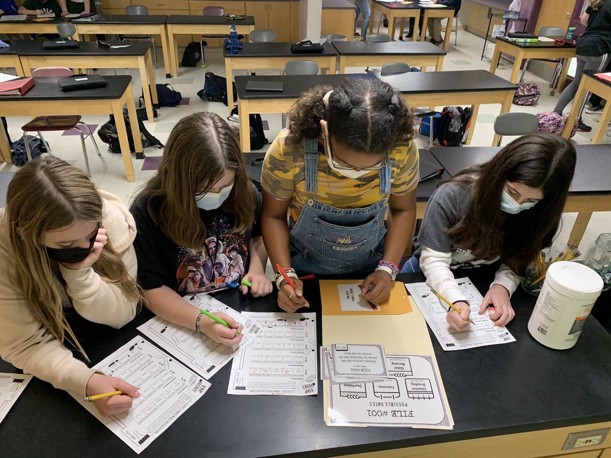CSI Stations: Human Impact on Ecosystems...We are working hard until the very end! I love my red team!! ♥️
