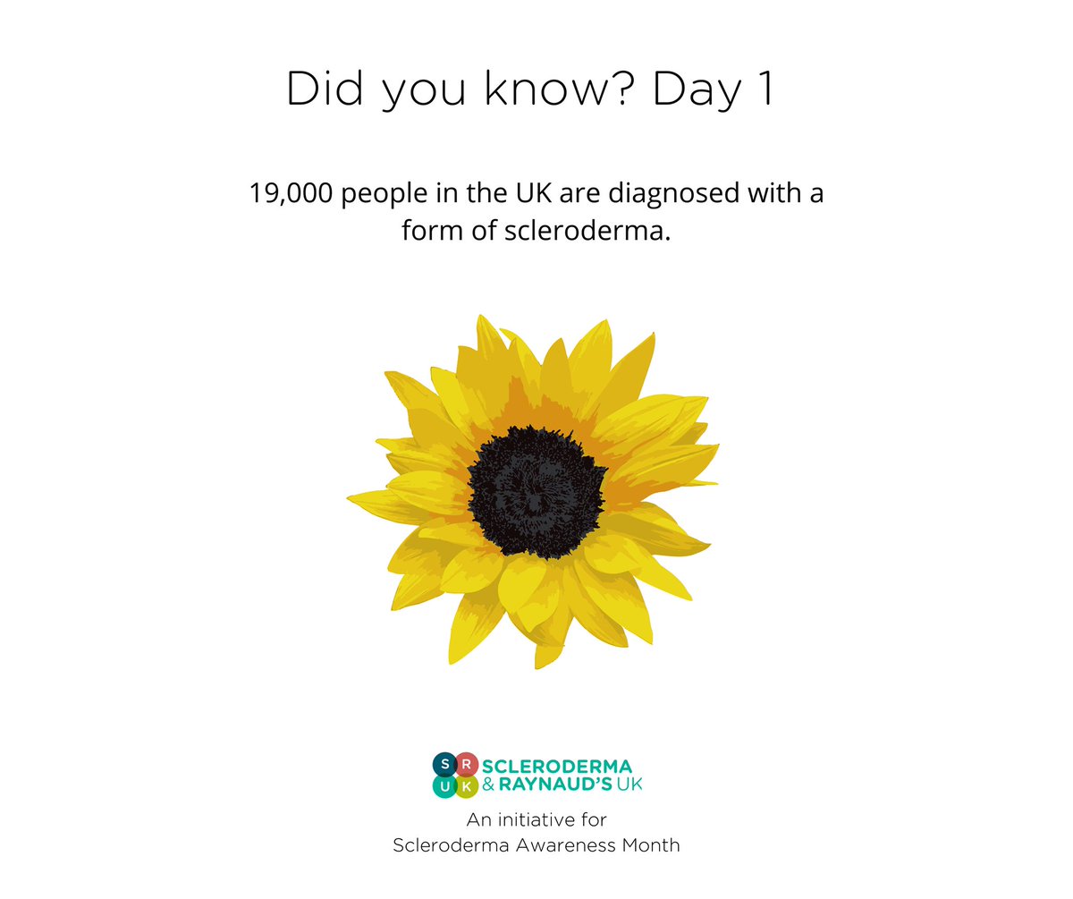 WeAreSRUK's tweet image. 🌻 Today is the beginning of our Scleroderma Awareness Month 
Throughout the month we will be posting a "Did you know?" about scleroderma - let's share with our community and spread awareness! #KnowScleroderma #srukpassiton #sclerosmile