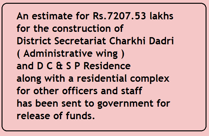 rjogpal's tweet photo. #charkhidadri District Secretariat &amp; residences for @dccharkhidadri and other officers will be constructed soon.
@DadriPolice @diprodadri @DiprHaryana @cmohry https://t.co/hHysGbY54a