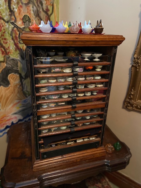 historicpalmyra's tweet photo. Now on display at the Historic Museum! 
"Open Salts" Collection
Open salts were used before table salt was treated or mixed with moisture absorbing agents in the early 1900's. This collection belonged to Ruby Shilling Manktelow.
Our museums are open Tues- Sat 10:30-4:00. https://t.co/uiC7pHVPU4