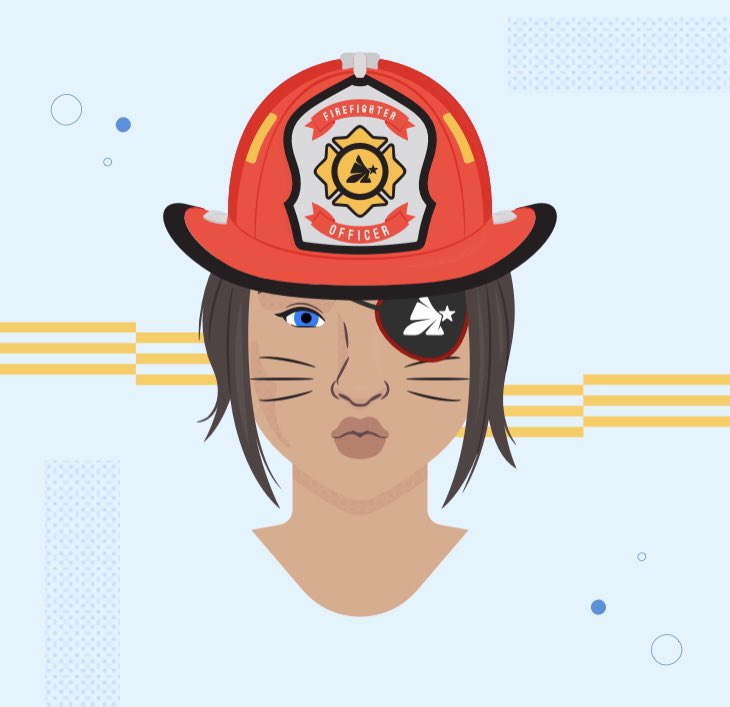 itscarolinaduh_'s tweet photo. @nftsmart @AvaStarsNFT @AvaStarsNFT @nftsmart
#AVASTARSTIME
itscarolinaduhh#0224
Stacy used to be a pirate roaming the seas, but now she’s a firefighter. One day she saved a stray kitten from a tree and brought it home. She fell in love with it and decided to adopt some more. Now she’s a cat mom of 13! https://t.co/W9oeeCg7nz