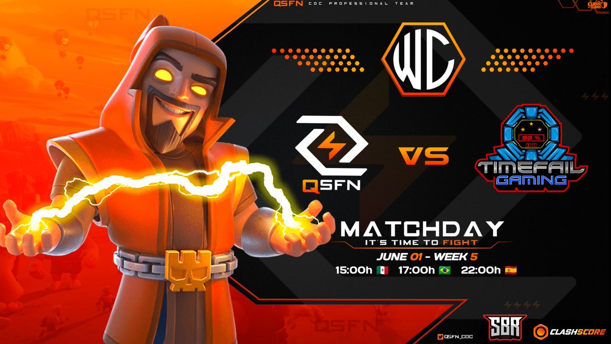 Today tournament @wizardcupcoc 
War group stage against the Clan <a href="/tf_Gaming1/">Timefail Gaming</a>

Stream: <a href="/HeimdallSama/">Heimdall Sama</a>
youtube.com/channel/UCfxxA…

#GoQSFN