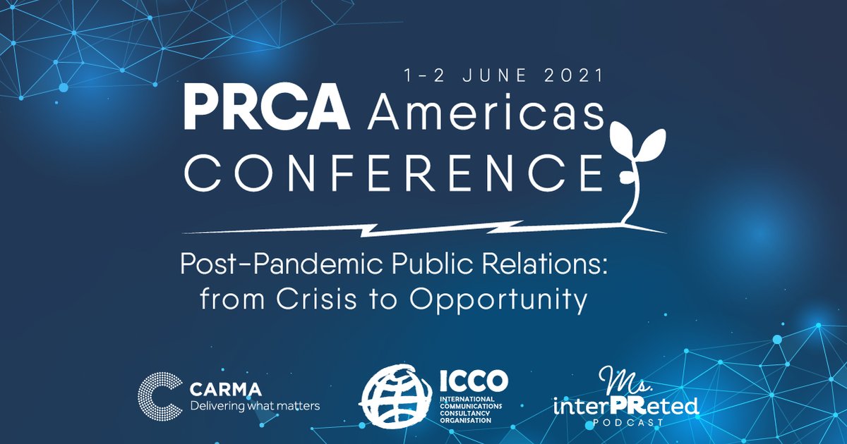 As we approach the final sessions of day one we would like to thank our sponsors #MsInterPReted Podcast & @CARMA. 

Without their support, events such as these are simply not possible. #PRCAAmericas

You can still register for tomorrows sessions here: ow.ly/ndVb50EQfW9