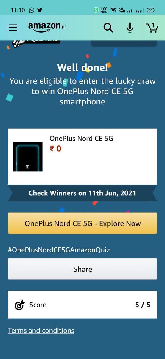 deepak_sapkade's tweet photo. @amazonIN @OnePlus_IN #AmazonMobileInsider #OnePlusNordCE5G https://t.co/RktdrTTLJL