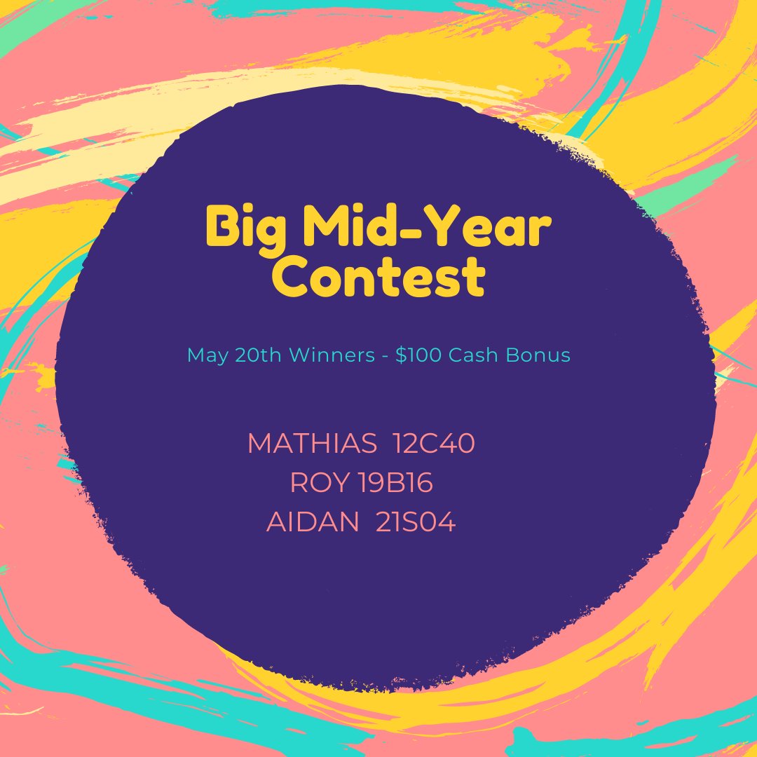 Congrats to the May 20th winners!
#TDOTCarriers #CarrierConnection #MetrolandMedia #BigMidYearContest #ContestWinners