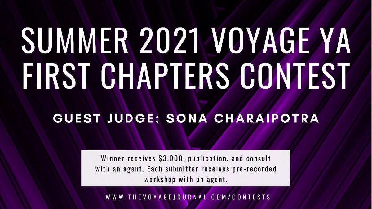 voyage_ya's tweet photo. Our summer First Chapters Contest is officially open! We’re thrilled to welcome @sona_c as our guest judge! https://t.co/erNcVr8OoP #WritingCommunity #yalit https://t.co/sEvsTr40Hc
