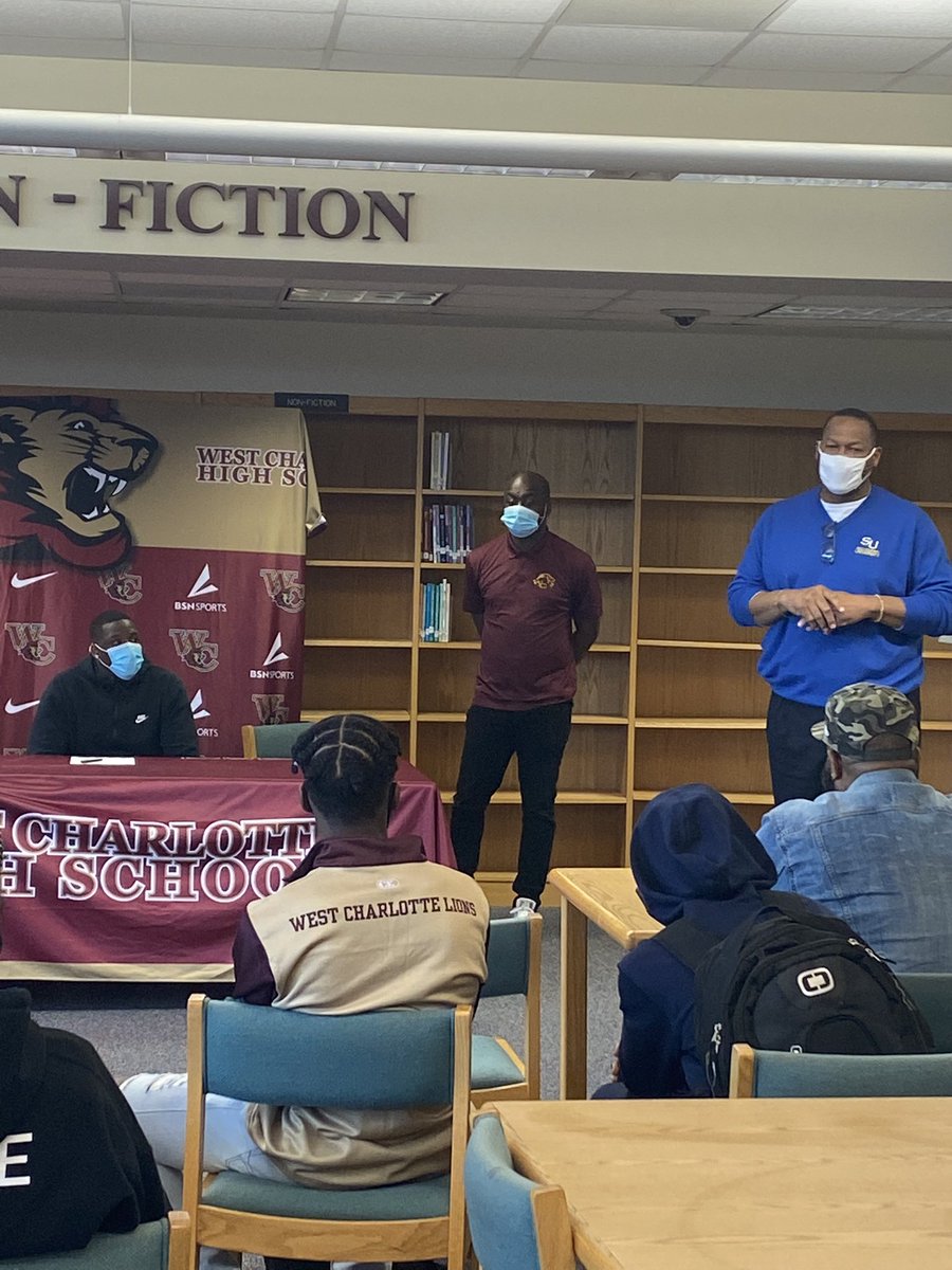 DubCLions's tweet photo. Congratulations @the_pride_of_2021 #ScholarAthlete @demijadubose on your signing to @MarsHillU! #DubCFlashback 5.14.2021 @MarsHill_FB @WC_Lions_Sports @westcharlottebaseball @westcharlottewrestling #classof2021 #EmbraceTheNew #NoExcuses #neveradullmomentatthedub #oohtobeaLION https://t.co/lqsCdyaBiF