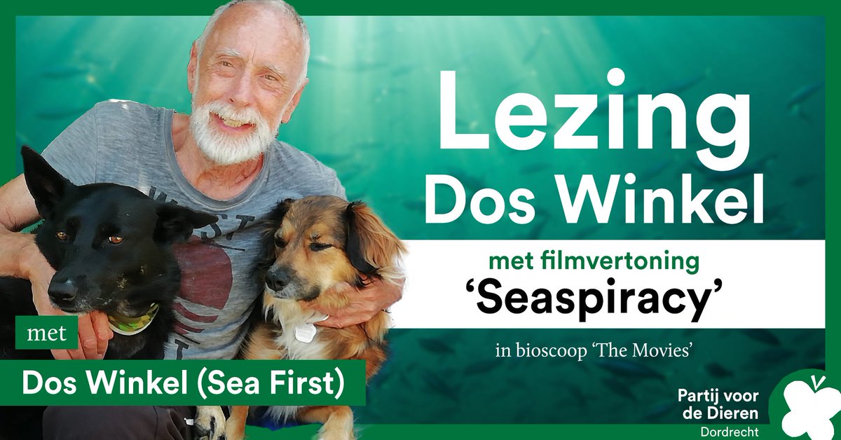 PvdDDordrecht's tweet image. Wij hebben wat speciaals voor je! 🐳 Dos Winkel van @Sea_First komt naar Dordrecht om te vertellen over de staat van de zee. Ook vertonen we de veelbesproken documentaire '#Seaspiracy'.

Ben jij erbij? Klik op het event voor alle info! 👇
facebook.com/events/5501137…