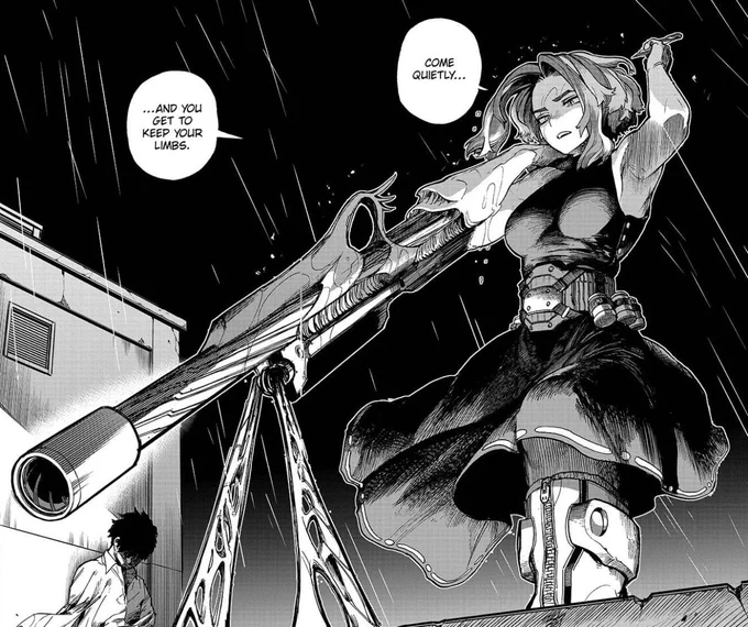 I'm seeing people compare Lady Nagant to a Chainsaw Man character but she's giving me more Jagaaaaaan vibes than anything 