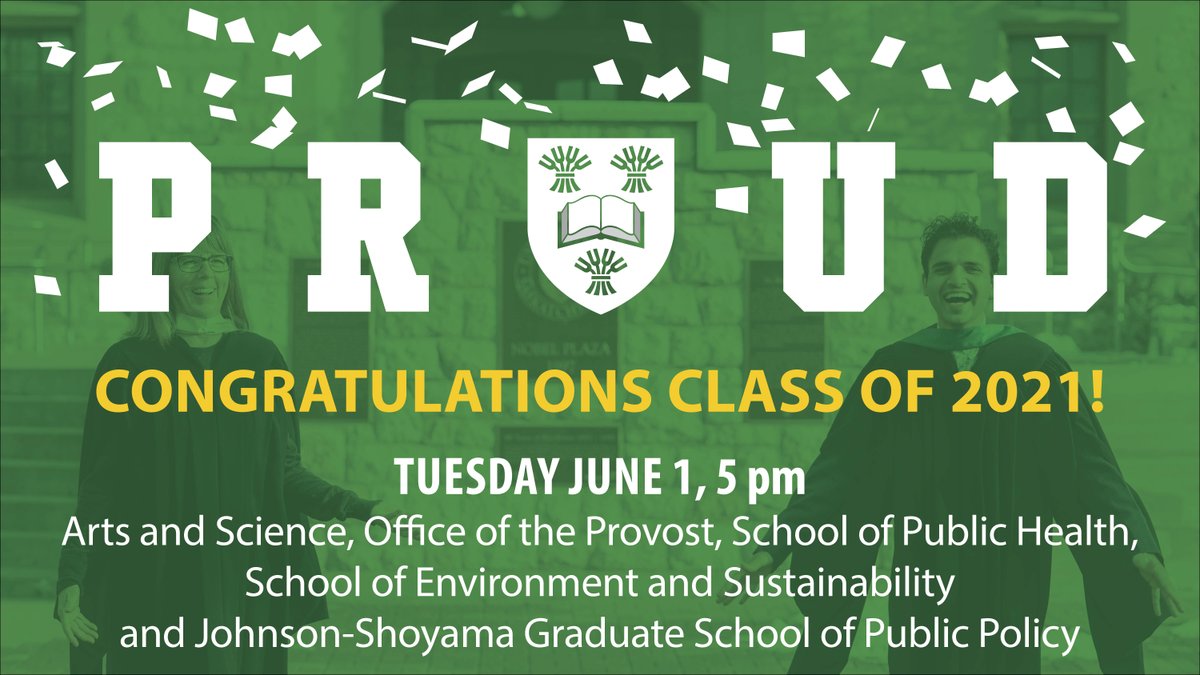 usask's tweet image. Convocation celebrations continue today, Tuesday, June 1 at 5pm CST. Join us as we celebrate the #USaskClassOf2021 Together we can show everyone what it means to be a proud graduate of #USask. bit.ly/3uFF4Ro