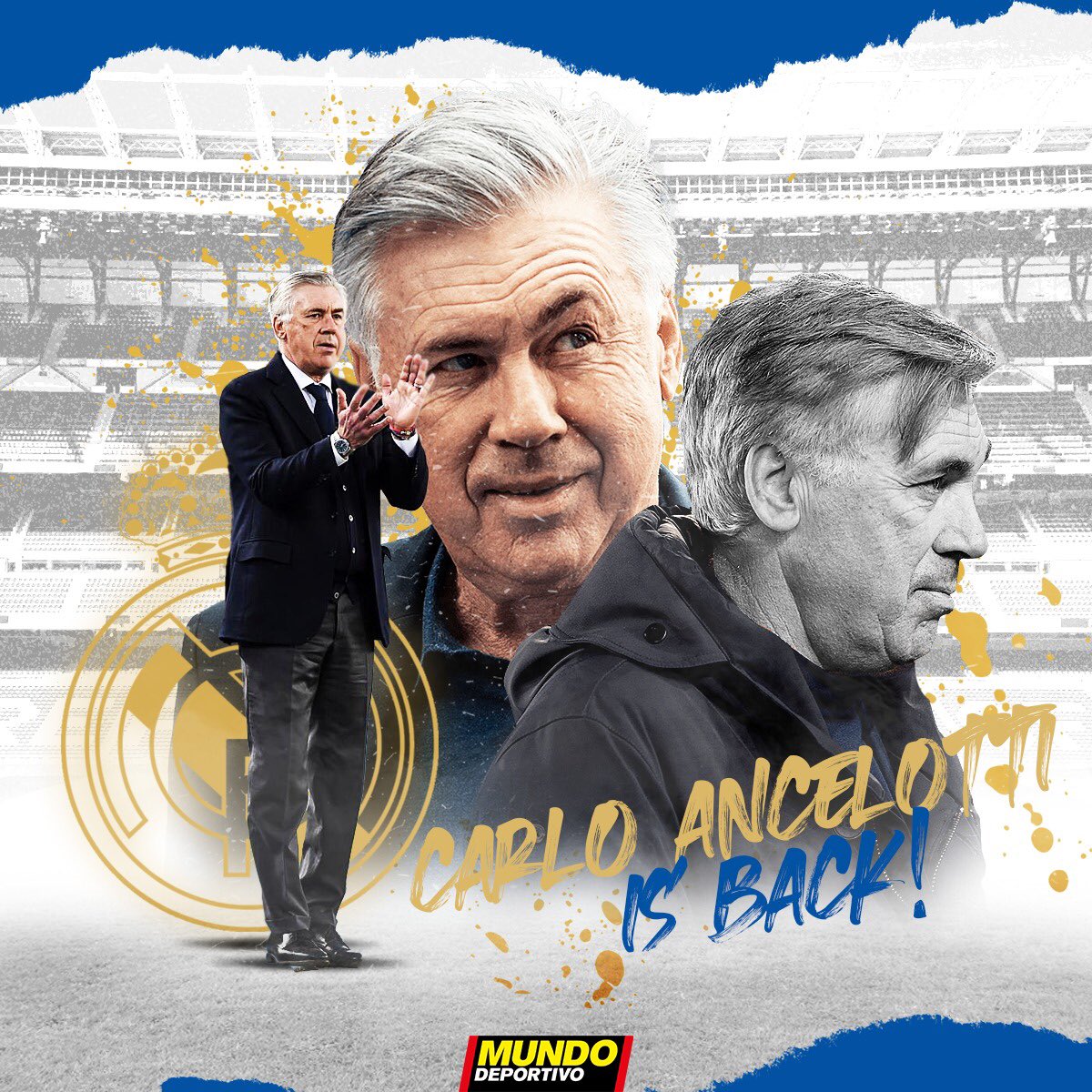 mundodeportivo's tweet photo. 🤨 Ancelotti is back! 

👀 ¿Os parece acertada la decisión del Real Madrid? 

❤️ NO
🔁 SI https://t.co/7ALemuoWTg