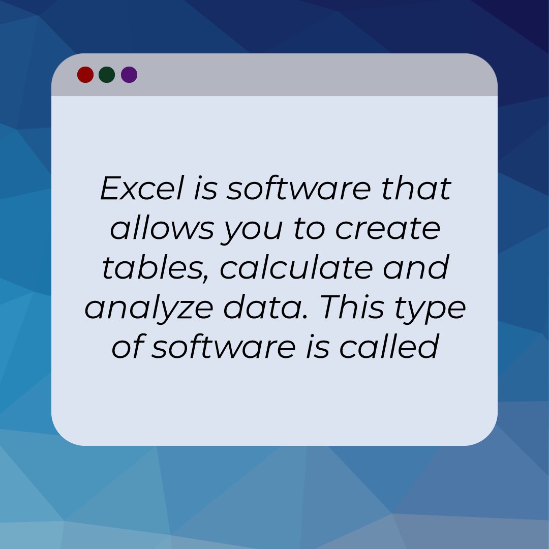 SeditioSoft's tweet photo. What is Microsoft Excel? 
.
.
#Microsoft #MicrosoftEDU #Excel #DigitalMarketing #Developer #Soft #Software #microsoftlife #information https://t.co/uVczObfxpE