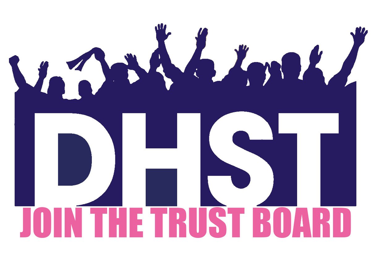 dhstorg's tweet photo. We have now announced the date of our AGM (20 July) &amp; called for noms to the Trust Board. Roles we are looking to fill, info on who will be stepping down this year + further statements from a current and past Board members has now been published ➡️ https://t.co/pjTIE0IAH5 #DHFC https://t.co/P4frnFGAN8