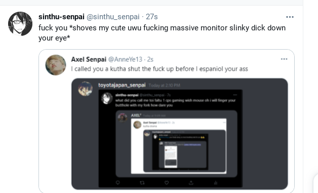 1sacchann's tweet photo. @sinthu_senpai sometimes i dream, i dream, i dream so much i think about how you'll shove your pussy into your massive monitor mamoni, sometimes i breathe just to see that beautiful moment, i'm so glad i have a massive monitor now i can see my boyfriends msgs on a bigger screen https://t.co/G0PrWSbdqn