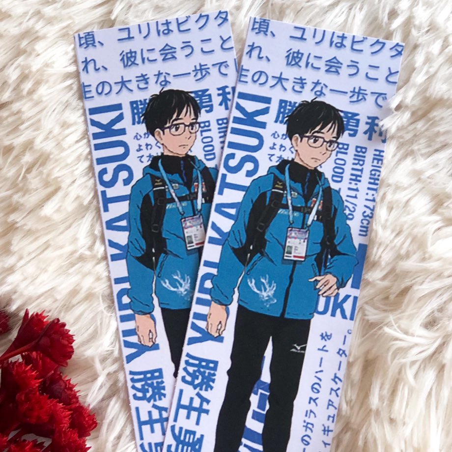 — Marcador Yuri Katsuki

✨ marca página super lindo de Yuri On Ice!! 

🛒 shopee.com.br/product/445982…