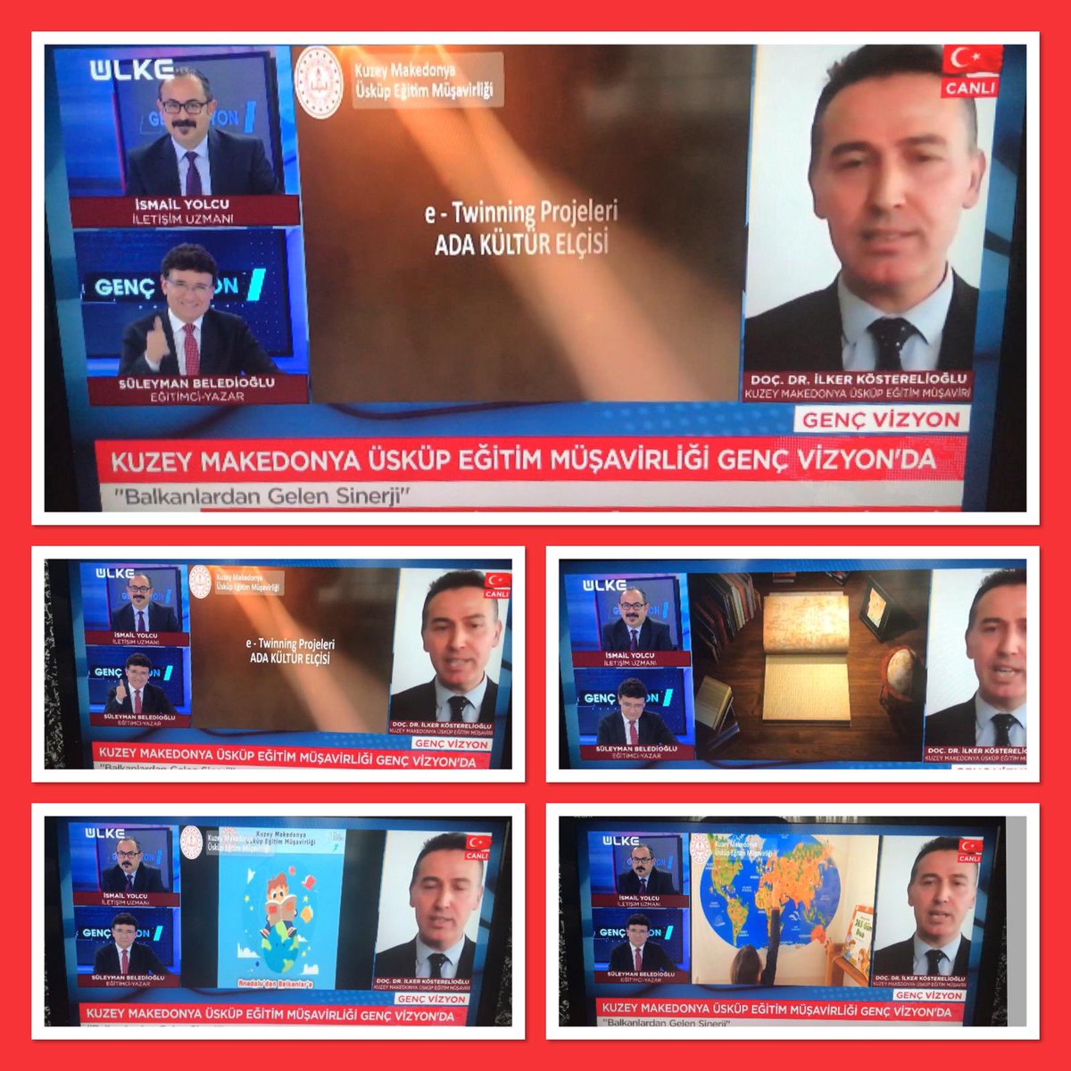 Kuzey Makedonya Üsküp Eğitim Müşavirimiz DoçDr İlker Kösterelioğlu katılmış olduğu “Genç Vizyon”adlı programda okulumuz 4G sınıfının öğrencilerinin de  yer aldığı “Ada Kültür Elçisi”ETwinning projesinin tanıtımı yer aldı.Tebrikler 
öğrencilerimize ve Seren Murat SUDAN öğrtmnimize
