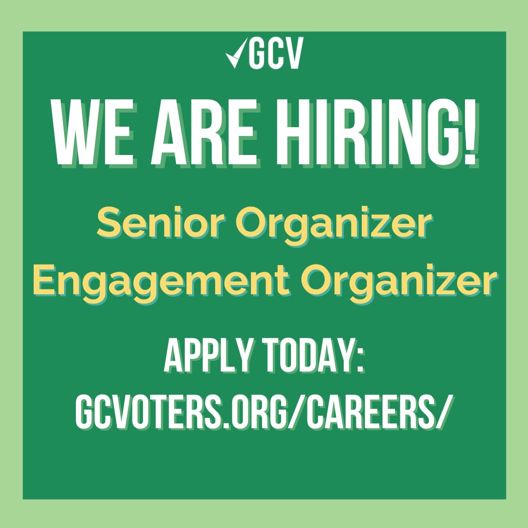 Conservation Voters on Twitter "We're hiring! Apply today at