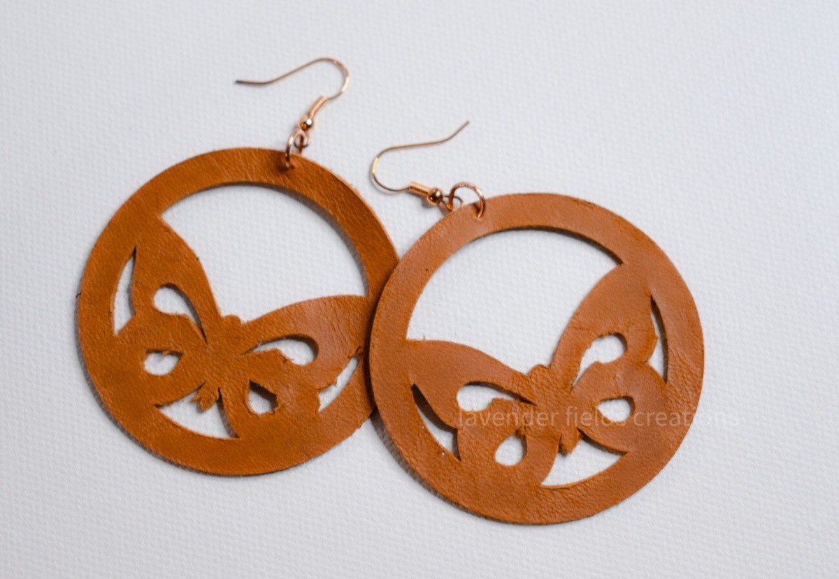 Excited to share the latest addition to my #etsy shop: Soft Tan Leather Butterfly Earrings (202121E) etsy.me/3i9eey9 #brown #animal #rosegold #leather #earwire #earlobe #tan #earrings #butterfly