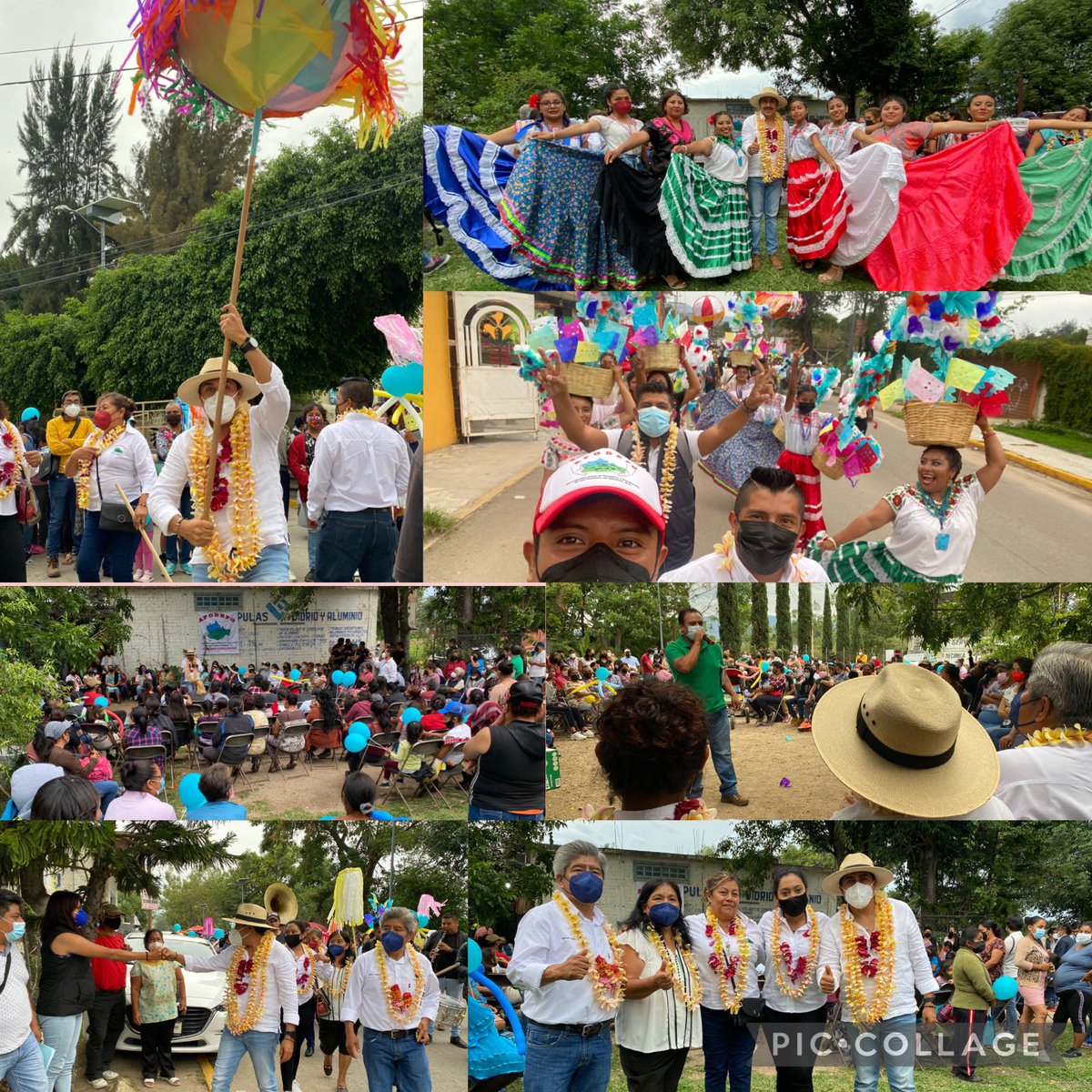 afodepoac's tweet photo. La cultura y tradiciones de nuestros pueblos son algo muy valioso, por eso agradezco a Alfredo Matadamas representante de #AFODEPO en Soledad Etla, este recibimiento lleno de esa algarabía que nos caracteriza a los oaxaqueños. https://t.co/WkZGd79660
