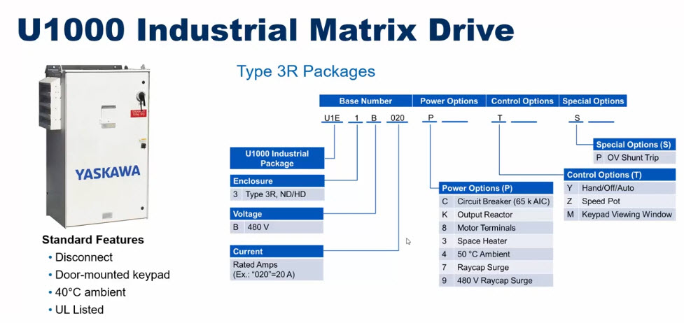 YASKAWA's tweet image. To ensure all of your industrial needs are met, we’ve combined our award-winning #regenerative, low harmonic #MatrixDrive with our industry-leading Type 3R outdoor panel design. Explore #Yaskawa&apos;s #U1000 Matrix Configured Type 3R Package: go.yaskawa-america.com/k85uuy

#VFDs #Harmonics