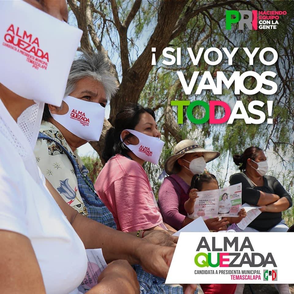 AlmaDelfinaQ's tweet photo. En 1955 las mujeres en México emitieron su voto por primera vez, hoy, casi 66 años después, somos muchas las mujeres que queremos la confianza de las personas para ocupar puestos de representación, es tiempo de que Temascalapa cambie la historia. Si voy yo, vamos todas https://t.co/6qQev0CeF0