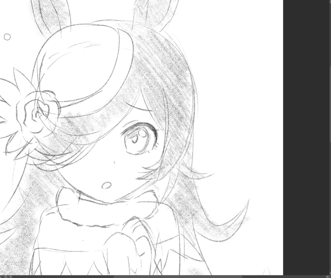 クリスタの新しい鉛筆ブラシ描きやすい～ 