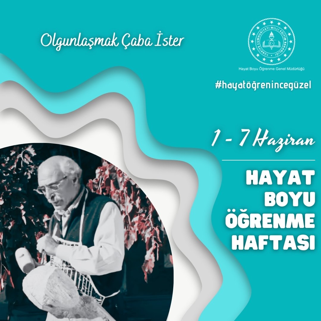 #hayatöğrenincegüzel <a href="/ybuyuk34/">Yusuf BÜYÜK</a> <a href="/SeyitAliBuyuk/">Seyit Ali Büyük</a>  <a href="/hlmyldz42/">Halim YILDIZ</a> <a href="/mebhbogm/">MEB Hayat Boyu Öğrenme Genel Müdürlüğü</a> <a href="/konyamem/">Konya İl MEM</a> "Olgunlaşmak çaba ister"