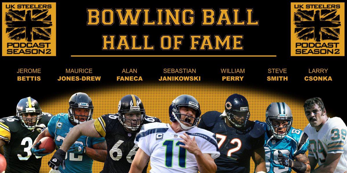We did it! 

The Bowling Ball Hall of Fame saw it’s first inauguration on episode 91 & these were the “lucky” players to make it. 

Please congratulate our first ballot #BBHOF’ers! And check out the episode here: linktr.ee/UKSteelersPod