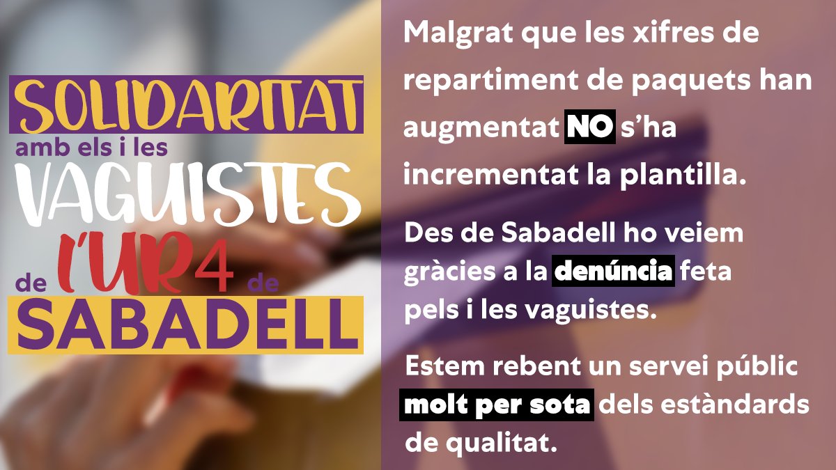 podem_sbd's tweet photo. 🟢Votem a favor a la moció presentada per la @favsbd en relació a les retallades del servei públic de Correus.

👉És necessari resoldre la situació que pateixen els i les treballadores de correus #UR4 i cobrir les seves necessitats, tant a nivell de recursos humans com tècnics. https://t.co/368bC635qm
