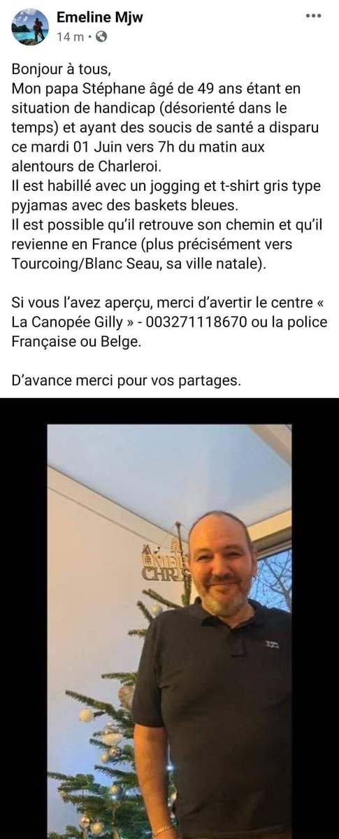 Om1995n's tweet photo. URGENT la Team OM : le père d’une de mes amies a disparu, RT EN MASSE SVP https://t.co/x4aY3Ky8Vz