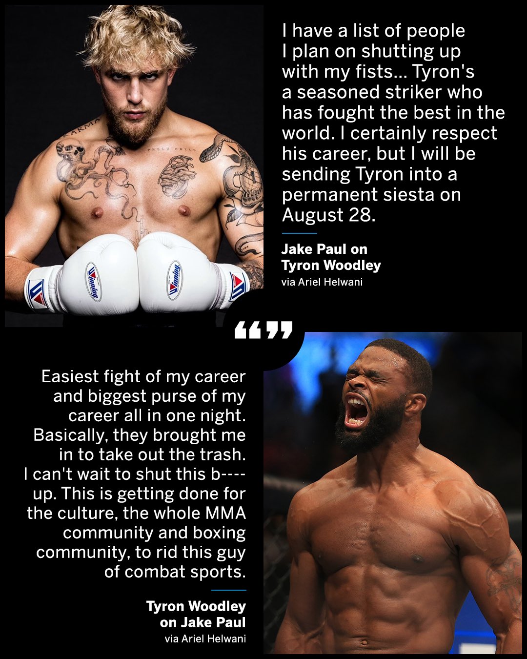 ESPN Ringside on X: The trash talk is heating up at 135 🔥🔥🔥   / X
