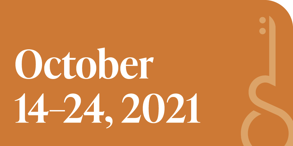 Mark your calendars! 📅 Live music continues this fall, October 14-24, 2021. Be the first to know the lineup and when tickets go on sale. → bit.ly/3bjLdKY