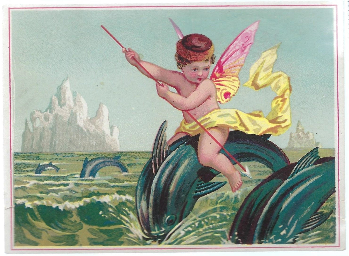 ChristieS on X: Victorian Advertising Trade Card Fairy Butterfly