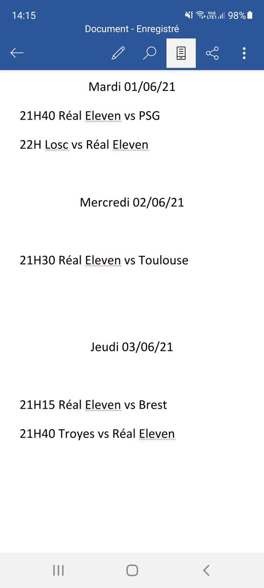 Réal Eleven ( Saint Etienne) tweet media