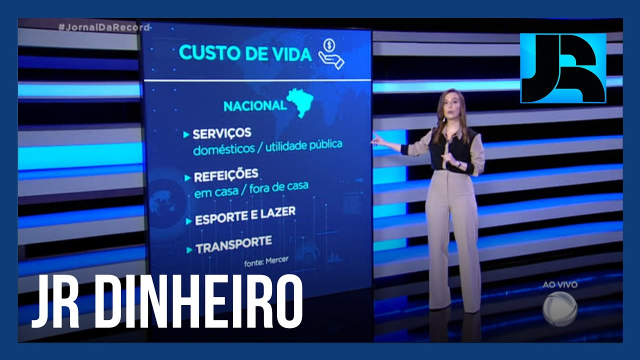 eckersdorff's tweet photo. O Jornal da Record, compartilhou ontem (31/05) no quadro JR Dinheiro, os dados da pesquisa nacional de custo de vida da Mercer, que analisou 10 categorias diferentes de serviços em 17 cidades brasileiras. #economia #MercerBrasil #dinheiro https://t.co/mKAzwnGzbR https://t.co/45MRVsnC54