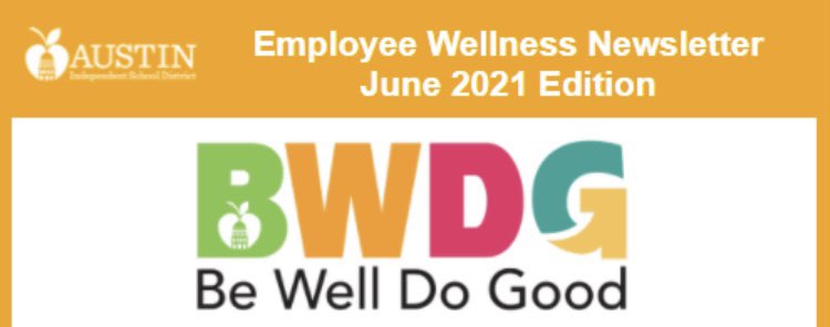 AISDeWellness's tweet photo. Happy June! ☀️ Check your AISD email to see the June Wellness Newsletter 🍎 ¡Feliz junio! Revise su correo electronico de AISD para ver el boletin de bienestar del mes de junio! 🏖 https://t.co/xBcDyHERor